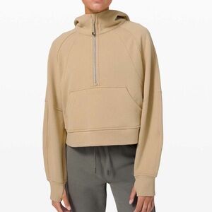 Lululemon Athletica Beige Half-Zip Hoodie